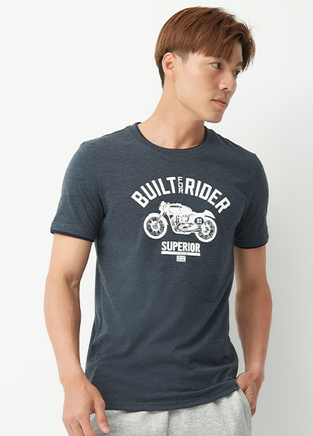 雙層領摩托車T恤