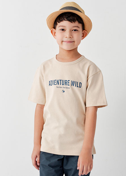男童ADVENTURE WILD印字T恤