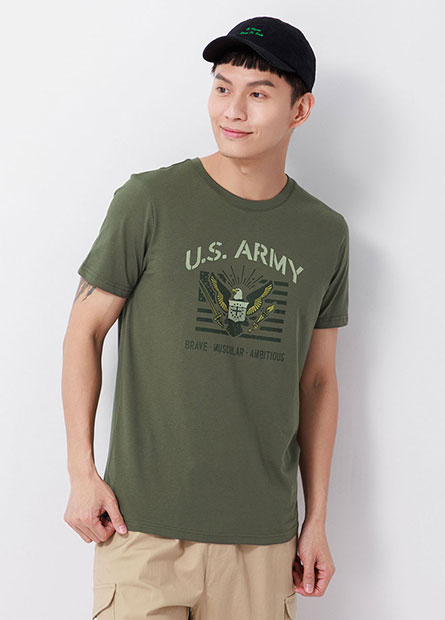 U.S.ARMY印花T恤