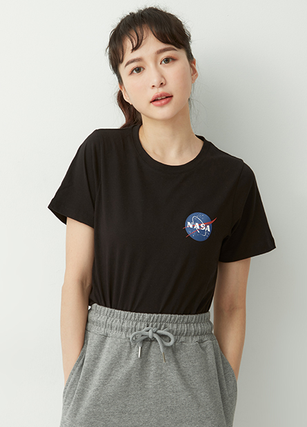 NASA圓領印花T恤