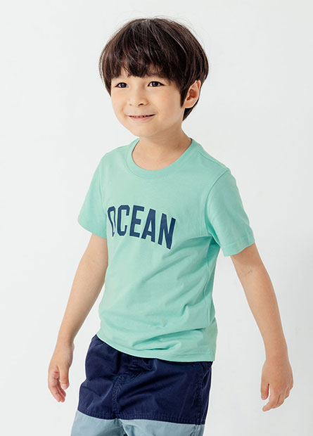男童OCEAN印字T恤
