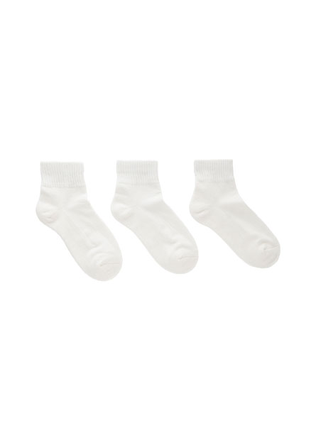 基本素色短襪(三入組)