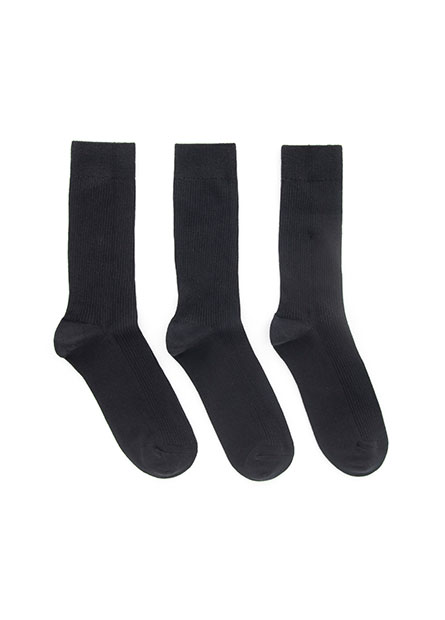基本素色長襪(三入組)