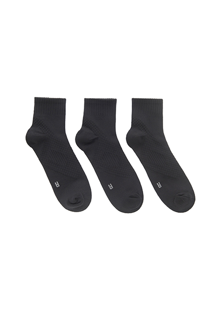 減壓織紋短襪(三入組)