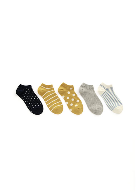 素色基本裸襪(五入組)