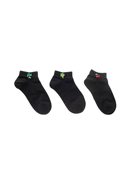 多色造型裸襪(三入組)