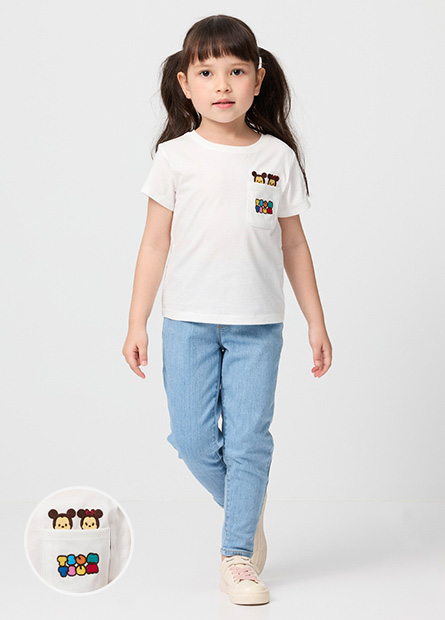 女童Tsum Tsum刺繡T恤