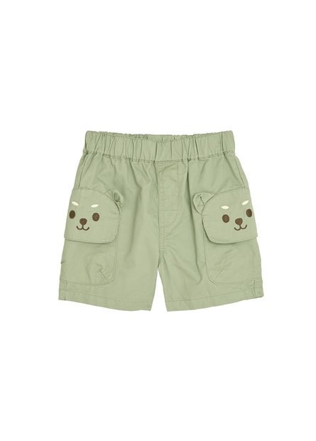 BABY柴犬刺繡短褲