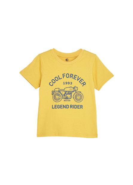 男童摩托車立體印花T恤